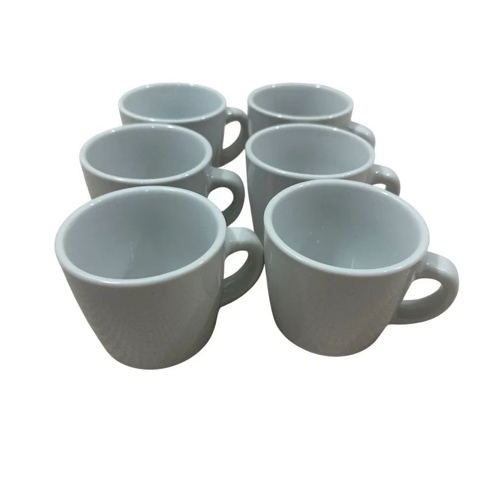 Williams Sonoma White‎ Espresso Cups Demitasse Set of 6
